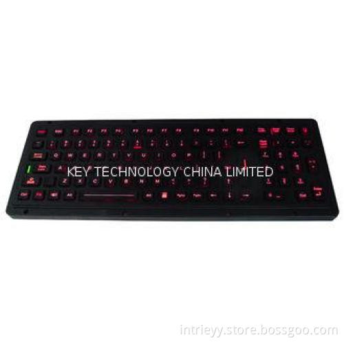 Black Titanium Ultrathin Illuminated USB Keyboard For Indus